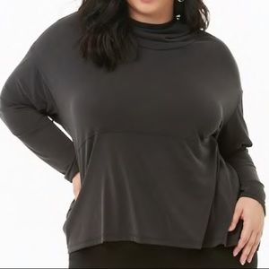 NWOT Jolie Plus Cowl Neck Top - Black - Size 2X
